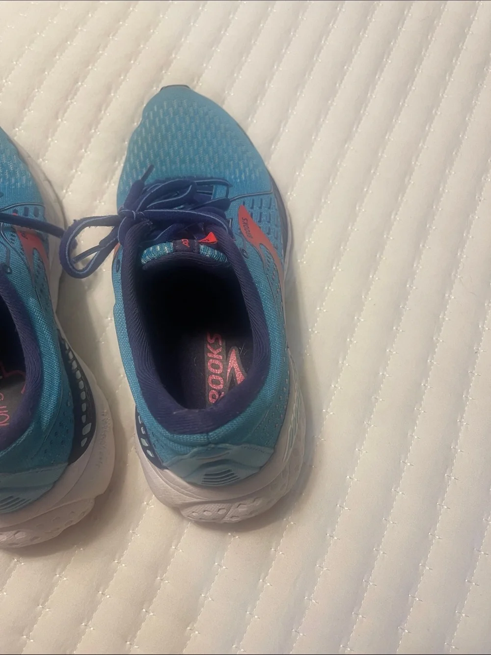 Brooks Teal and Coral Women's Running Shoes